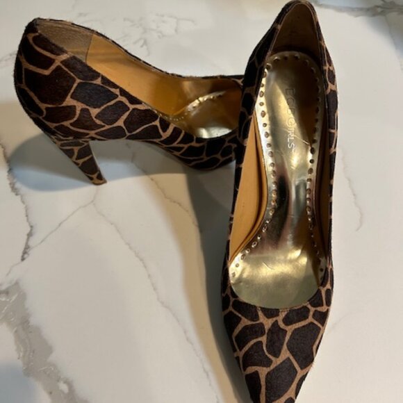 BCB Girls Cowhide Giraffe Print Pump - Picture 1 of 3